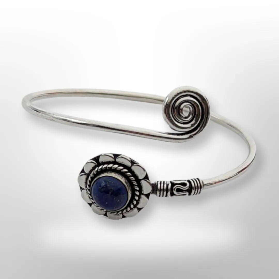Silver, Lapis Lazuli, Bracelet.