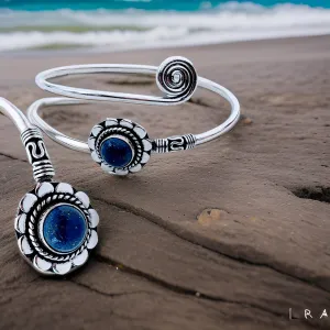 Silver, Lapis Lazuli, Bracelet.