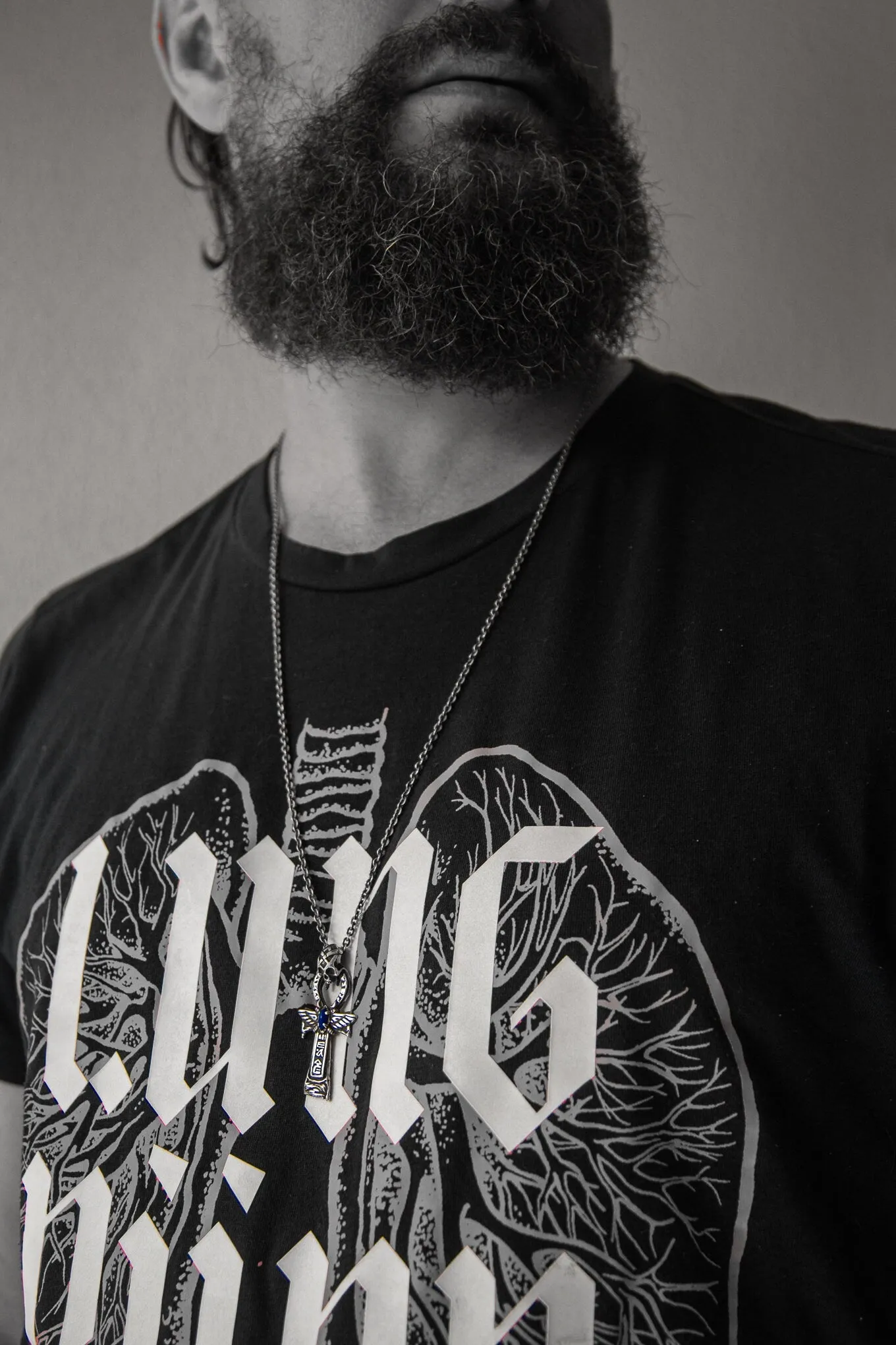 Skull Pendant "Ankhon" with Lapis Lazuli and Ankh Symbol