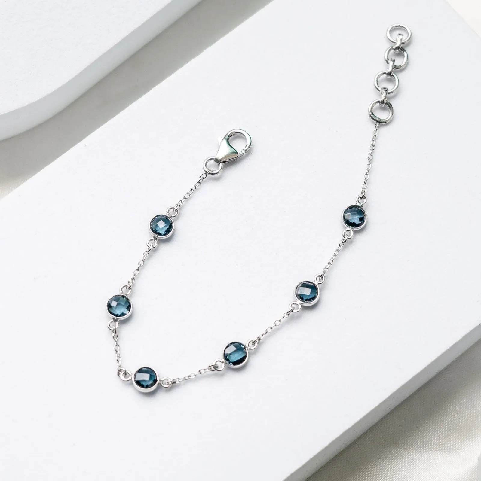 Subtle Embrace London Blue Topaz Bracelet