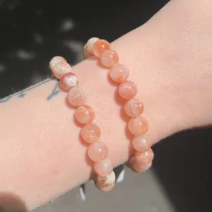 Sunstone Stretch Bead Bracelet, NX