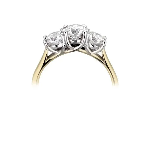 Trilogy multi-stone ring 0.57ct - 2.10ct