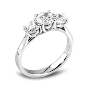 Trilogy multi-stone ring 0.57ct - 2.10ct