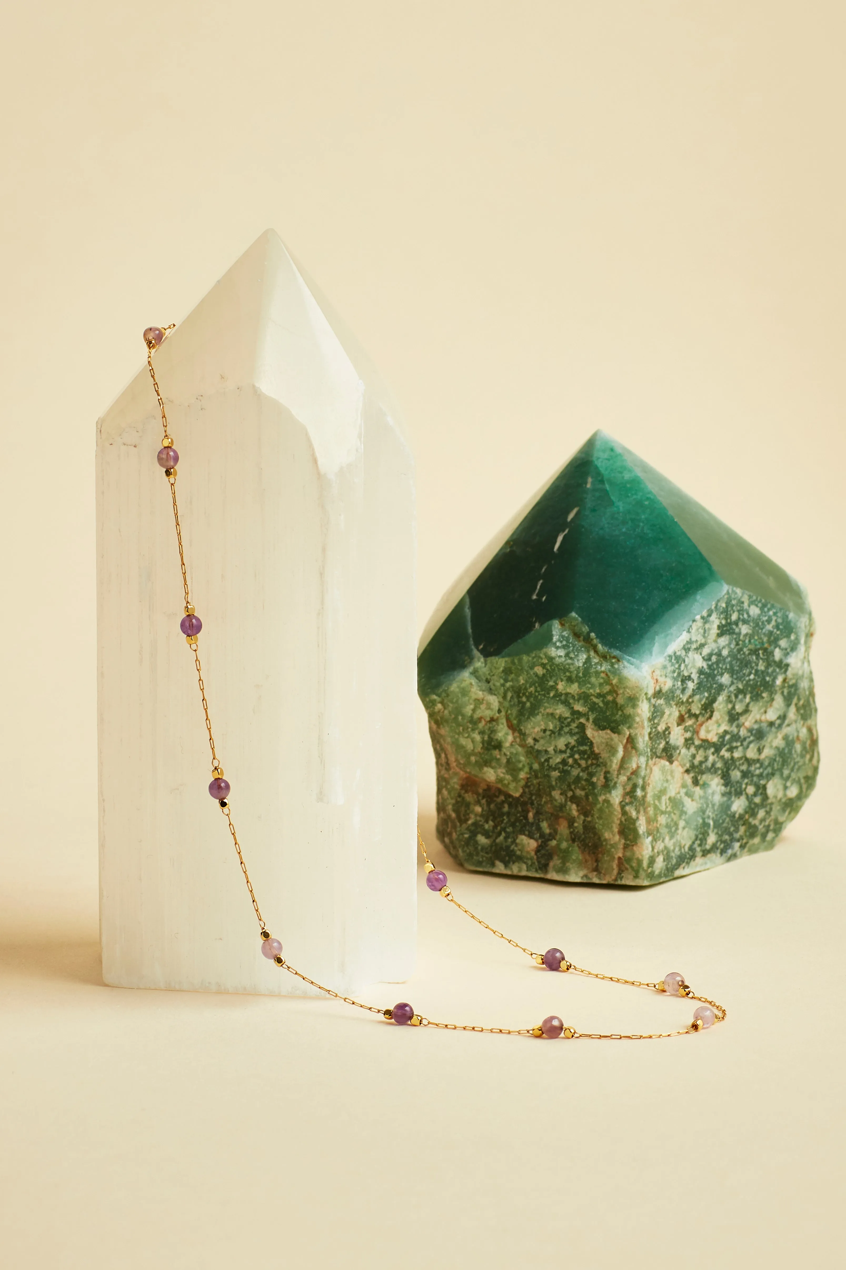 Wellness Gemstone Bead Necklace