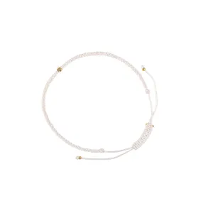 White Topaz Birthstone Bracelet- April